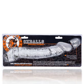 Muscle Ripped Cocksheath Clear - 9 Inch - Adjustable Size Fit Clear SLEEVES